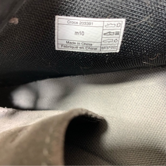 CROCS Kinsale Gray Chukka Suede Leather Triple Comfort Boots Slip On Shoes Sz 10 - Picture 8 of 15